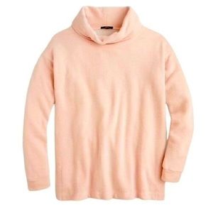 Jcrew funnel neck fleece sweatshirt